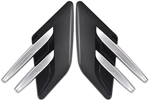 Automaze Car Fender Side Vents Compatible Decorative Air Flow Intake For Exterior Parts in ABS
