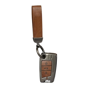 Automaze Metal 3 Button Flip Key Cover Compatible with Volkswagen Cars with 3 Front Buttons, Model B3