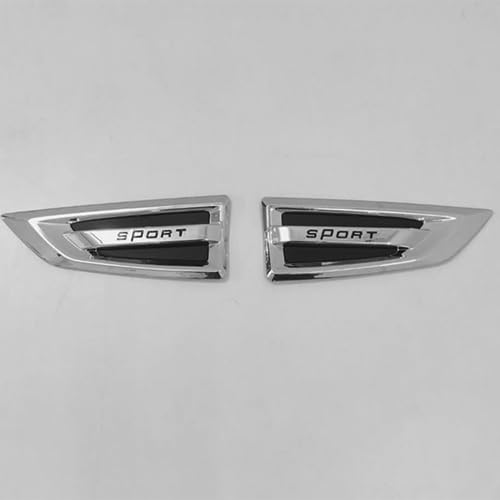 Automaze 2pc Car Air Flow Intake Decorative Side Vent Hood Cover Fender Garnish Compatible For Ertiga/XL6 2018+ Models