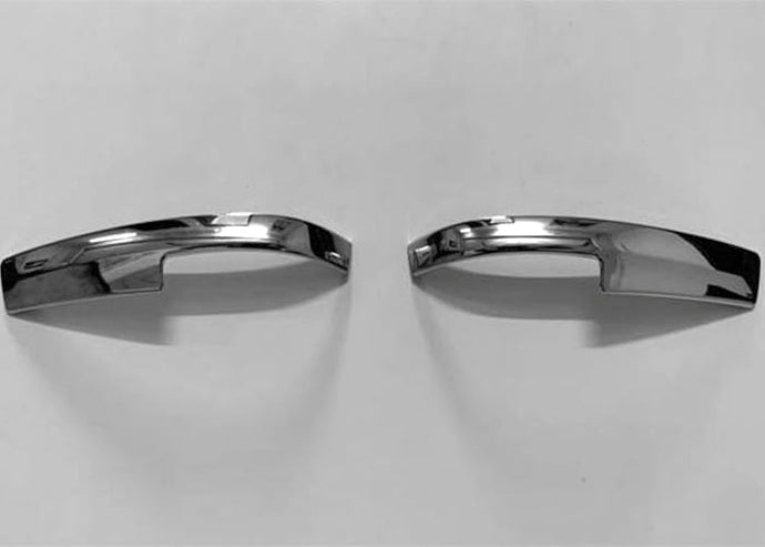 Automaze Chrome Side Mirror Cover Garnish Trim Compatible for Hyryder 23+ Models(Set of 2 Pc), Styling Car Accessories