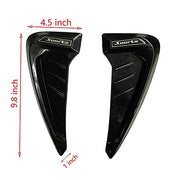 Automaze 2pc Car Air Flow Intake Decorative Side Vent Hood Cover Universal Air Flow Vent Protection Cover