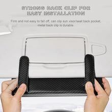Load image into Gallery viewer, Automaze Carbon Fibre Car Tissue Holder, Sun Visor Napkin Tissue Box, Car Visor Tissue Holder, Interior Car Accessories