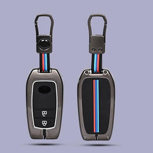 Load image into Gallery viewer, Automaze Metal 2 Button Flip Key Cover Compatible with Toyota Cars with 2 Front Buttons, Model A2