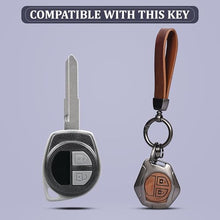 Load image into Gallery viewer, Automaze Metal 2 Button Flip Key Cover Compatible with Suzuki Cars with 2 Front Buttons, Model D2