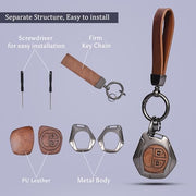 Automaze Metal 2 Button Flip Key Cover Compatible with Suzuki Cars with 2 Front Buttons, Model D2