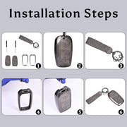 Automaze Metal 3 Button Keyless Key Cover Compatible with Toyota Cars with 3 Front Buttons, Model A3