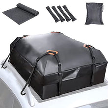 Load image into Gallery viewer, Automaze Car Waterproof Rooftop Cargo Bag, 3 Layer Bag with Anti-Skid Mat, Waterproof Zippers, for All Cars with/Without Roof Rails