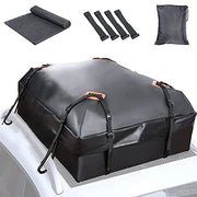 Automaze Car Waterproof Rooftop Cargo Bag, 3 Layer Bag with Anti-Skid Mat, Waterproof Zippers, for All Cars with/Without Roof Rails
