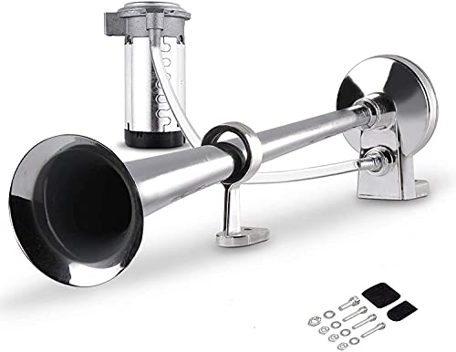 Automaze Super Loud 150DB Train Horn Kit - 12V Air Horn Complete Kit for Trucks, Cars and Bikes