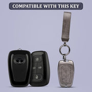 Automaze Metal 4 Button Keyless Key Cover Compatible with Tata Cars with 4 Front Buttons, Model A4