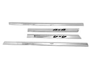 Automaze Cn-League Car Side Door Beading, Full Chrome with 4x4 Badging Compatible for Tata Harrier All Models, Harrier Chrome Accessories