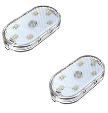 Load image into Gallery viewer, Automaze 2Pc Car Led Interior Lights, Portable Atmosphere Lighting Light, USB Rechargeable with 6 Bright LED Lamp Beads, Night Driving Touch Safety Lights