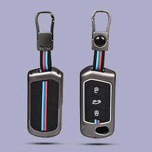Load image into Gallery viewer, Automazd Metal 3 Button Flip Key Cover Compatible with Mahindra Scorpio, Marazzo | XUV 300, XUV 700 | XUV 400 EV | Bolero | Thar | TUV