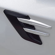 Automaze Car Fender Side Vents Compatible Decorative Air Flow Intake For Exterior Parts in ABS
