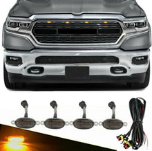 Load image into Gallery viewer, Automaze 4 Pc Grill Light Waterproof Car Led Grille Lights Ultra Bright Raptor Style Grill Light Universal for Car, Truck, SUV