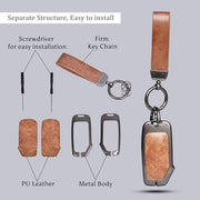 Automaze Metal 4 Button Keyless Cover Compatible with Kia Cars with 4 Side Buttons