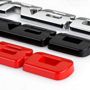 Automaze Self Adhesive Turbo Metal Sticker Logo Badge 3D Emblem Car Sticker, 12.8 X 1.8cm