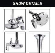 Automaze Super Loud 150DB Train Horn Kit - 12V Air Horn Complete Kit for Trucks, Cars and Bikes