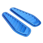 Automaze 2pc Car Air Flow Intake Decorative Scoop Bonnet Vent Hood Cover Universal Air Flow Vent Protection Cover