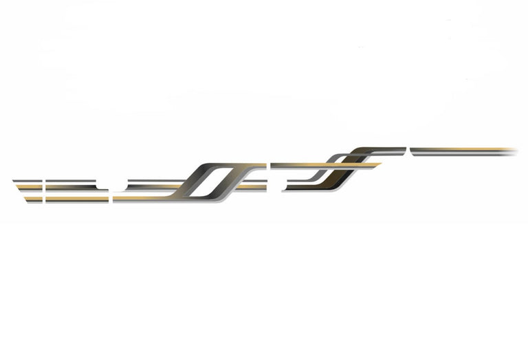 Automaze Car Side Decal Full Body Sticker Graphics Golden Gray for Mahindra New Bolero 2020+ Models, 0464 | Vinyl