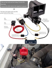 Load image into Gallery viewer, Automaze Car Air Horn 12V With Compressor and Relay, Wiring Compact Auto Nautilus Super Loud Kit for Truck Car Motorcycle