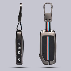 Automaze Metal 4 Button Keyless Cover Compatible with Kia Cars with 4 Side Buttons, Model C4A