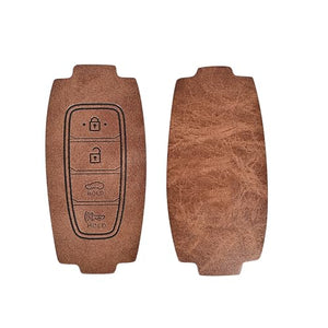 Automaze Metal 4 Button Keyless Key Cover Compatible with Hyundai Cars with 4 Front Buttons, Model D4A