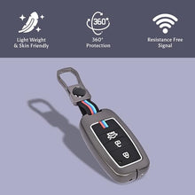 Load image into Gallery viewer, Automaze Metal 4 Button Keyless Cover Compatible with Kia Cars with 3 Front Buttons (Zinc Alloy + Silicone, 4 Button), Kia-A3 Model