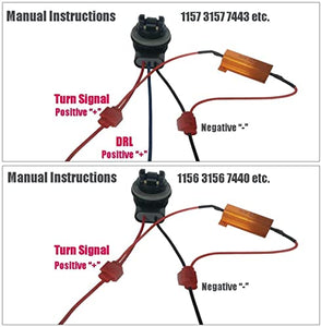 Automaze 50W 6ohm Load Resistors for Fix LED Bulb Fast Hyper Flash Turn Signal Blink Error Code