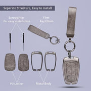 Automaze Metal 4 Button Keyless Key Cover Compatible with Tata Cars with 4 Front Buttons, Model A4