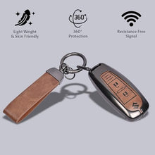 Load image into Gallery viewer, Automaze Metal 3 Button Keyless Key Cover Compatible with Suzuki Cars with 3 Front Buttons, Model A3A