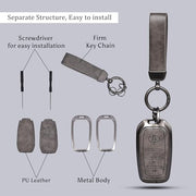 Automaze Metal 3 Button Keyless Key Cover Compatible with Toyota Cars with 3 Front Buttons, Model A3