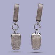 Automaze Metal 4 Button Keyless Key Cover Compatible with Tata Cars with 4 Front Buttons, Model A4