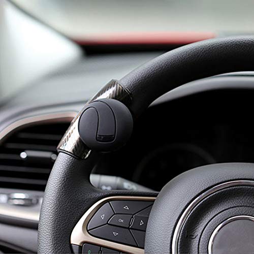 Automaze Black 360° Rotation Universal Car Steering Knob Wheels Spinner Knob Power Save Easy Turn Ball Booster