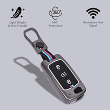 Load image into Gallery viewer, Automaze Metal 3 Button Flip Key Cover Compatible with Tata Cars with 3 Front Buttons, Model B3