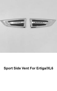 Automaze 2pc Car Air Flow Intake Decorative Side Vent Hood Cover Fender Garnish Compatible For Ertiga/XL6 2018+ Models