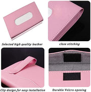Car Sun Visor Armrest Back Seat Tissue Napkin Box Holder For Car, Black Plain, Sun Visor Type