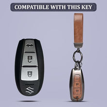 Load image into Gallery viewer, Automaze Metal 3 Button Keyless Key Cover Compatible with Suzuki Cars with 3 Front Buttons, Model A3B