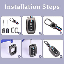 Load image into Gallery viewer, Automaze Metal 4 Button Keyless Cover Compatible with Kia Cars with 3 Front Buttons (Zinc Alloy + Silicone, 4 Button), Kia-A3 Model