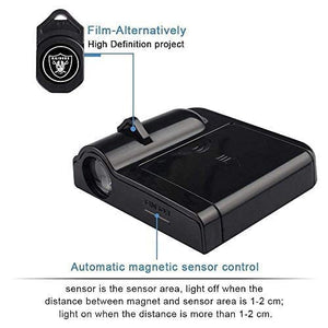 Automaze Wireless Car Welcome Logo Shadow Projector Ghost Lights Kit Set of 2 Compatible (for New M-ahindra)