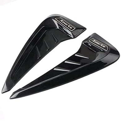 Automaze 2pc Car Air Flow Intake Decorative Side Vent Hood Cover Universal Air Flow Vent Protection Cover