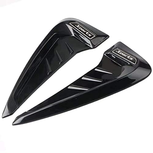 Automaze 2pc Car Air Flow Intake Decorative Side Vent Hood Cover Universal Air Flow Vent Protection Cover