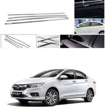 Load image into Gallery viewer, Automaze Cn-League Car Exterior Lower Window Garnish Trim Chrome in Stainless Steel, Compatible for City 2014-2017 Models(Set of 8 Pc)