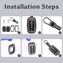 Load image into Gallery viewer, Automaze Metal 4 Button Keyless Cover Compatible with Kia Cars with 4 Front Buttons, Model A4B