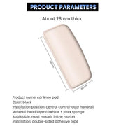 Automaze 2 Pack Knee Cushion Soft Pad For Leather Auto Center Console, Car Foot Care Knee Cover Thigh Support Comfort Elastic Pillow Car Interior Accessories