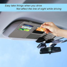 Load image into Gallery viewer, Automaze Car Sun Visor Organizer, Auto Interior Accessories Pocket Organizer - Car Truck Storage Pouch Holder, with Multi-Pocket Net Zipper