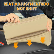 Automaze Car Seat Gap Filler Organizer, Premium Leather Seat Gap Filler for Car Truck SUV, Universal Seat Gap Storage Box, Adjustable Car Seat Storage Box for Phones, Glasses, Wallets, Keys
