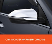 Automaze Chrome Side Mirror Cover Garnish Trim Compatible for Hyundai Verna 2023+ Models(Set of 2 Pc), Styling Car Accessories