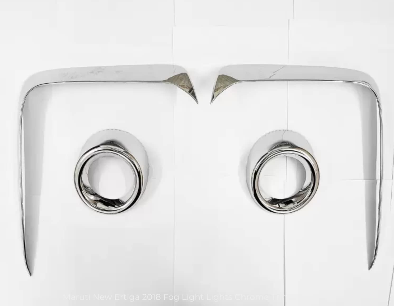 Automaze Chrome Fog Light Show Cover Garnish Trim Compatible For Ertiga 2018-2021 Models(Set of 4 Pc), Styling Car Accessories