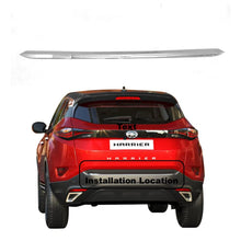 Load image into Gallery viewer, Automaze Cn-League Imported Chrome Rear Trunk Steamer Diggy Patti Garnish Compatible for Tata Harrier All Model